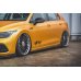 Накладки сплиттеры на пороги Вар2 на VW Golf VIII